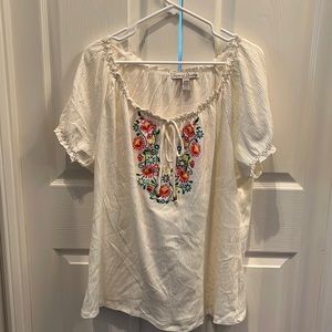 14/16 French laundry peasant top